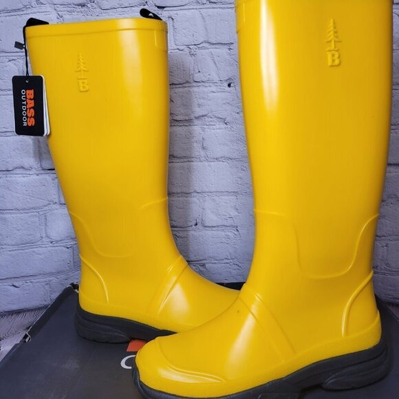Bass Shoes - Bass Outdoor Womens Yellow Waterproof Rain Boots